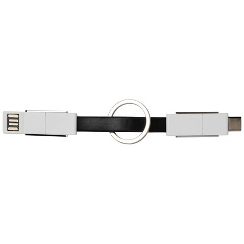 One 4-in-1 Kabel, schwarz bedrucken, Art.-Nr. 12412400