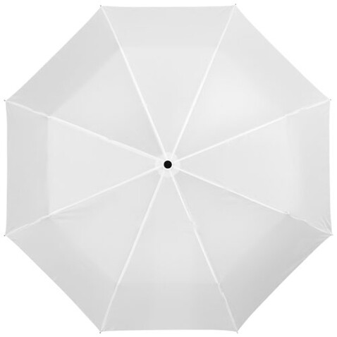 Alex 21,5&quot; Vollautomatik Kompaktregenschirm, weiss bedrucken, Art.-Nr. 10901604