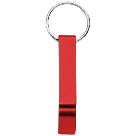 Tao Schlüsselanhänger mit Flaschen- und Dosenöffner, rot bedrucken, Art.-Nr. 11801804