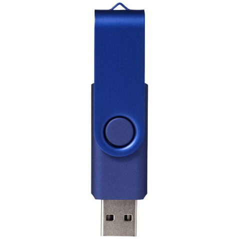 Rotate-Metallic 4 GB USB-Stick, navy bedrucken, Art.-Nr. 12350801