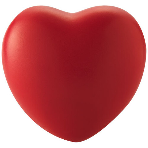 Herzförmiger Antistress Ball, rot bedrucken, Art.-Nr. 19544334
