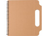 Notizbuch ‘Sticki’ aus recycelter Pappe – Braun bedrucken, Art.-Nr. 011999999_7817