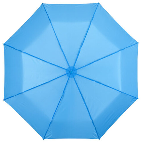 Ida 21,5&quot; Kompaktregenschirm, processblau bedrucken, Art.-Nr. 10905205
