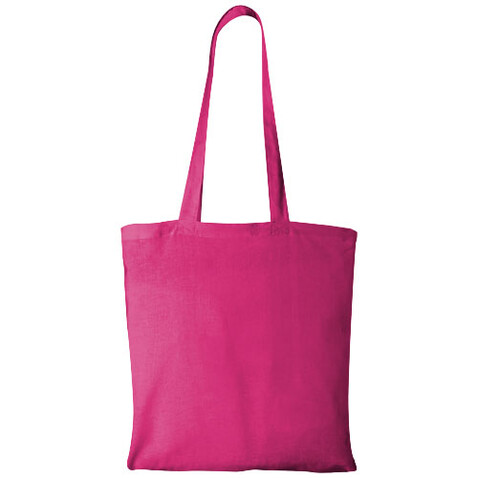 Carolina 100 g/m² Baumwoll Tragetasche 7L, magenta bedrucken, Art.-Nr. 11941111