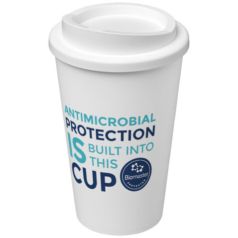 Americano® Pure 350 ml Isolierbecher, antimikrobiell, weiss bedrucken, Art.-Nr. 21016601