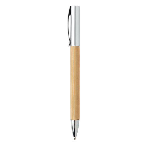 Moderner Bambus-Stift braun bedrucken, Art.-Nr. P610.589