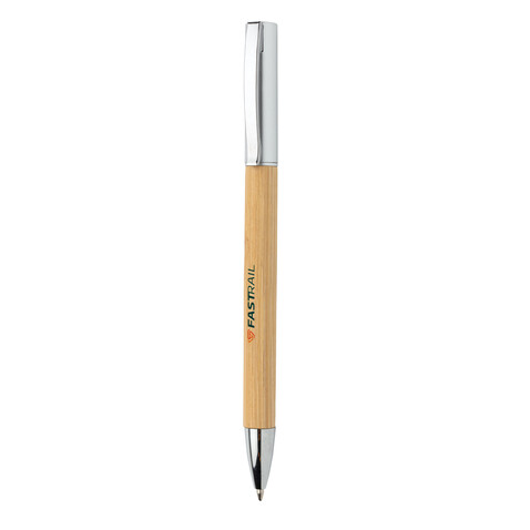 Moderner Bambus-Stift braun bedrucken, Art.-Nr. P610.589