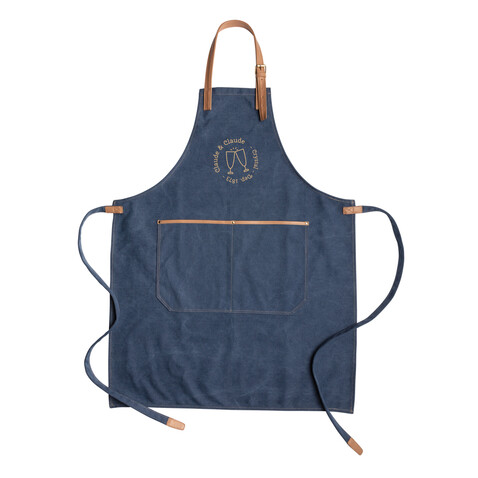 Deluxe Canvas Schürze blau bedrucken, Art.-Nr. P262.825