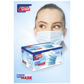 Moore Typ IIR Gesichtsmaske, hellblau bedrucken, Art.-Nr. 12202650