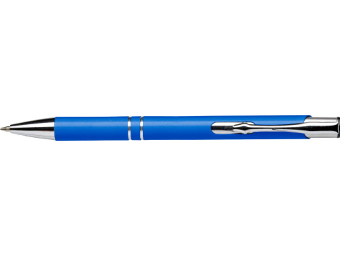 Kugelschreiber aus Aluminium Albacete – Hellblau bedrucken, Art.-Nr. 018999999_3444