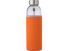 Glasflasche “Neo” (500ml) mit einem Neoprenhülle – Orange bedrucken, Art.-Nr. 007999999_9301