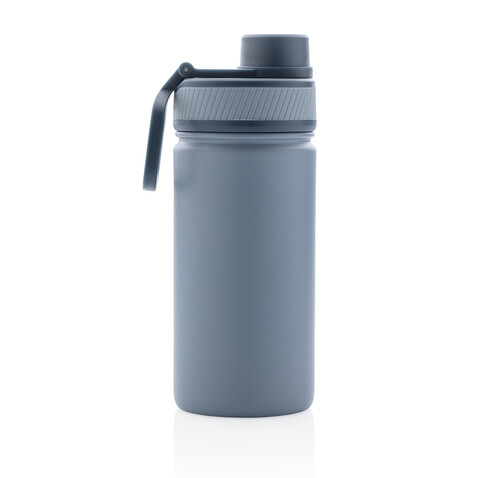 Sport Vakuum-Flasche aus Stainless Steel 550ml blau, blau bedrucken, Art.-Nr. P436.195