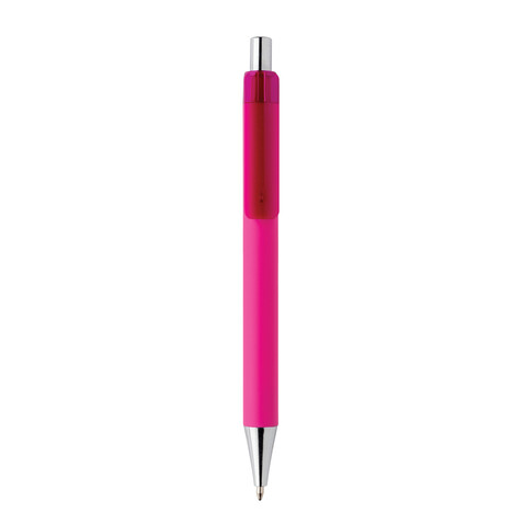 X8 Stift mit Smooth-Touch rosa bedrucken, Art.-Nr. P610.700