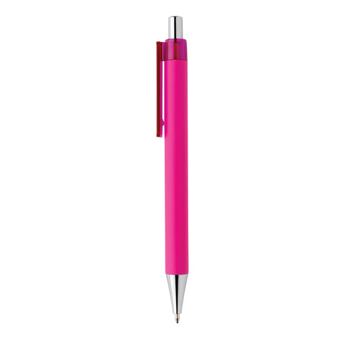 X8 Stift mit Smooth-Touch rosa bedrucken, Art.-Nr. P610.700