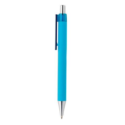 X8 Stift mit Smooth-Touch hellblau bedrucken, Art.-Nr. P610.709