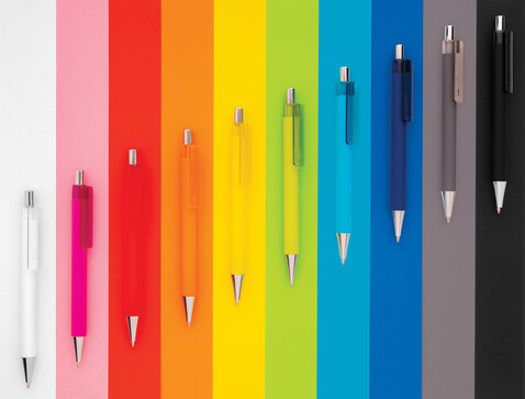 X8 Stift mit Smooth-Touch hellblau bedrucken, Art.-Nr. P610.709