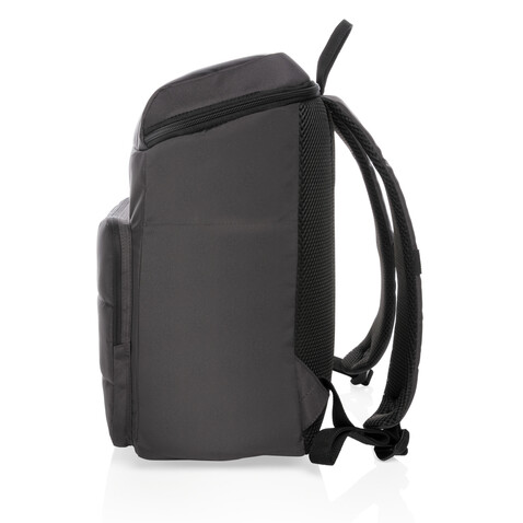 Impact AWARE™ RPET Kühl-Rucksack schwarz bedrucken, Art.-Nr. P733.051