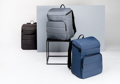 Impact AWARE™ RPET Kühl-Rucksack schwarz bedrucken, Art.-Nr. P733.051