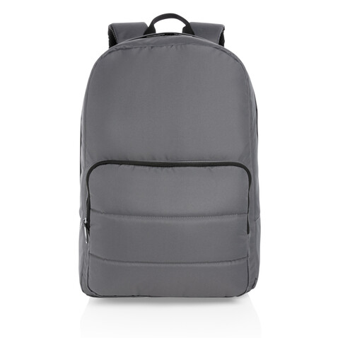 Impact AWARE™ RPET Basic 15,6" Laptop-Rucksack anthrazit bedrucken, Art.-Nr. P762.012