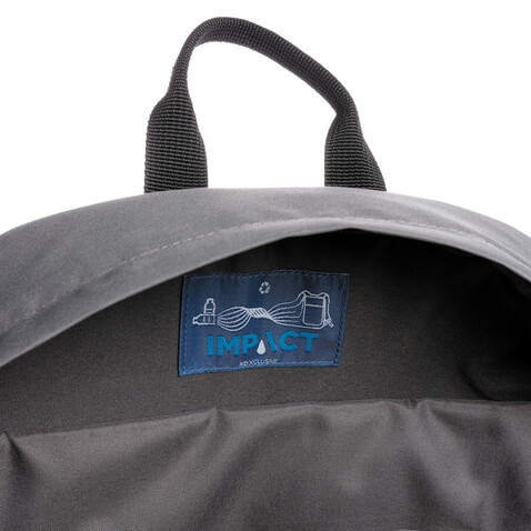 Impact AWARE™ RPET Basic 15,6" Laptop-Rucksack anthrazit bedrucken, Art.-Nr. P762.012