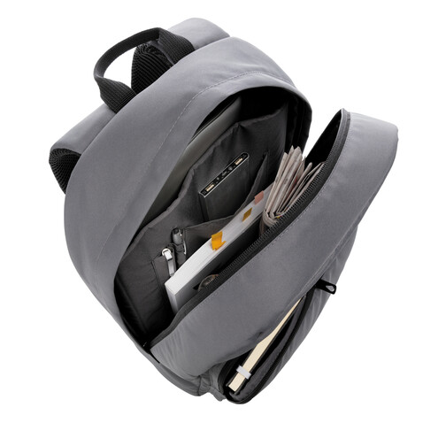Impact AWARE™ RPET Basic 15,6" Laptop-Rucksack anthrazit bedrucken, Art.-Nr. P762.012