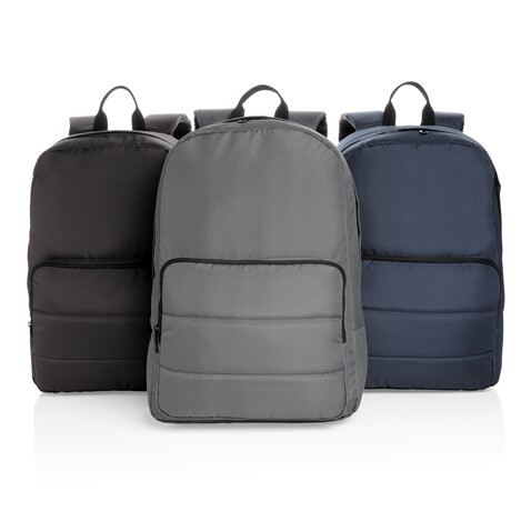 Impact AWARE™ RPET Basic 15,6" Laptop-Rucksack anthrazit bedrucken, Art.-Nr. P762.012