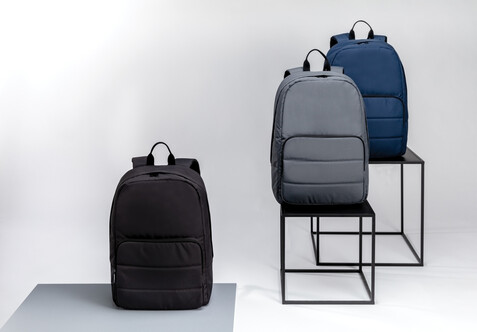 Impact AWARE™ RPET Basic 15,6" Laptop-Rucksack anthrazit bedrucken, Art.-Nr. P762.012