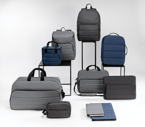 Impact AWARE™ RPET Basic 15,6" Laptop-Rucksack anthrazit bedrucken, Art.-Nr. P762.012