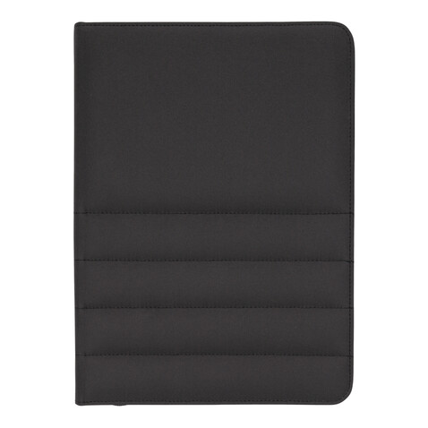 Impact AWARE™ RPET A4 Portfolio mit Reißverschluss schwarz bedrucken, Art.-Nr. P774.161
