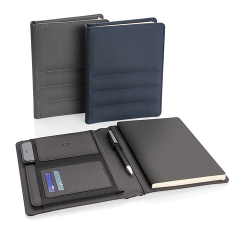 Impact AWARE™ RPET A5 Portfolio schwarz bedrucken, Art.-Nr. P774.171