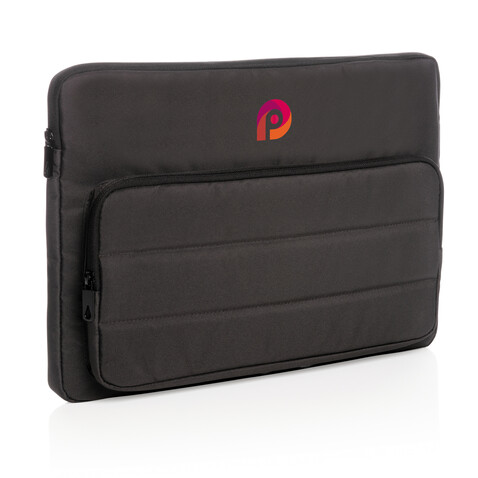 Impact AWARE™ RPET 15,6&quot; Laptop-Sleeve schwarz bedrucken, Art.-Nr. P788.031