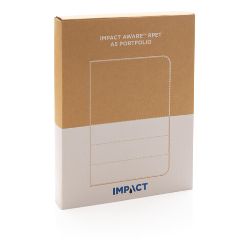 Impact AWARE™ RPET A5 Portfolio schwarz bedrucken, Art.-Nr. P774.171