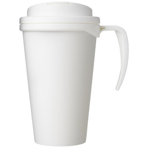Americano® Grande 350 ml Isolierbecher mit auslaufsicherem Schraubverschluss, weiss bedrucken, Art.-Nr. 21042105
