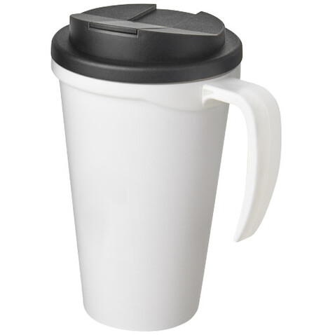 Americano® Grande 350 ml Isolierbecher mit auslaufsicherem Schraubverschluss, weiss, schwarz bedrucken, Art.-Nr. 21042106 Americano® Grande 350 ml Isolierbecher mit auslaufsicherem Schraubverschluss, weiss, schwarz bedrucken, Art.-Nr. 21042106