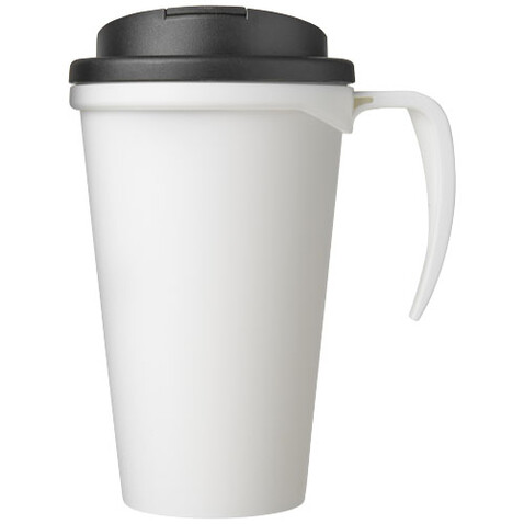 Americano® Grande 350 ml Isolierbecher mit auslaufsicherem Schraubverschluss, weiss, schwarz bedrucken, Art.-Nr. 21042106 Americano® Grande 350 ml Isolierbecher mit auslaufsicherem Schraubverschluss, weiss, schwarz bedrucken, Art.-Nr. 21042106