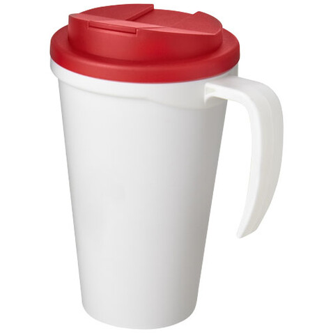 Americano® Grande 350 ml Isolierbecher mit auslaufsicherem Schraubverschluss, weiss, rot bedrucken, Art.-Nr. 21042107 Americano® Grande 350 ml Isolierbecher mit auslaufsicherem Schraubverschluss, weiss, rot bedrucken, Art.-Nr. 21042107