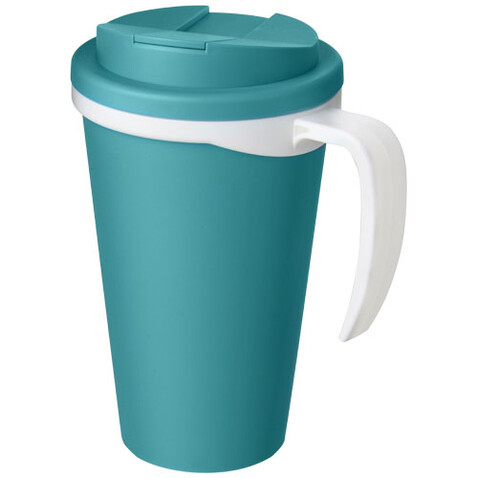 Americano® Grande 350 ml Isolierbecher mit auslaufsicherem Schraubverschluss, aquablau bedrucken, Art.-Nr. 21042112