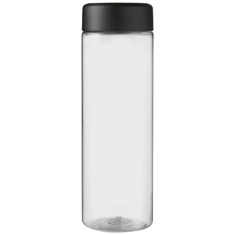 H2O Active® Vibe 850 ml Sportflasche mit Drehdeckel, transparent, schwarz bedrucken, Art.-Nr. 21043000