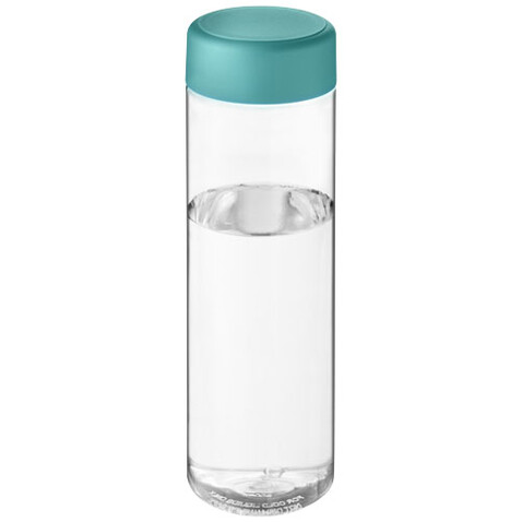H2O Active® Vibe 850 ml Sportflasche mit Drehdeckel, transparent, aquablau bedrucken, Art.-Nr. 21043004