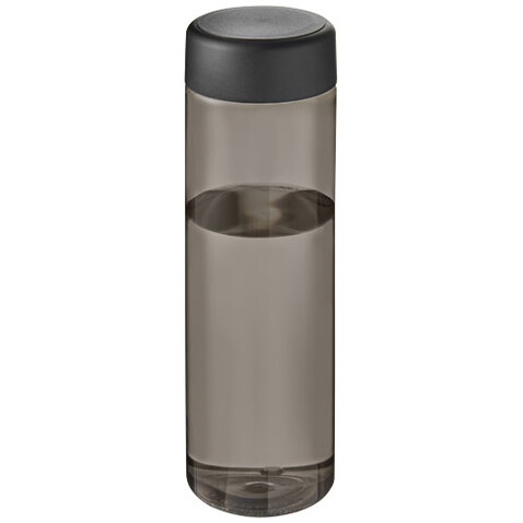 H2O Active® Vibe 850 ml Sportflasche mit Drehdeckel, kohle, schwarz bedrucken, Art.-Nr. 21043012