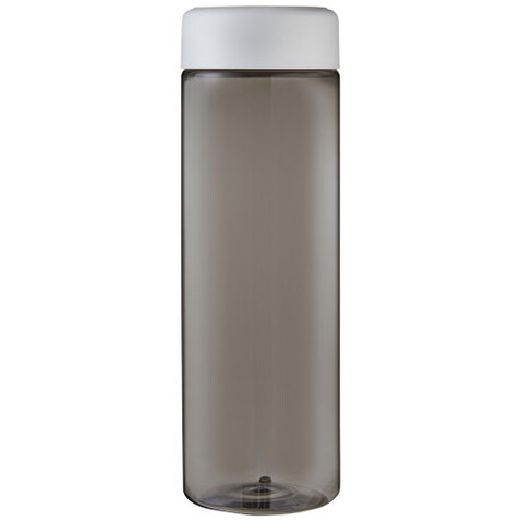 H2O Active® Vibe 850 ml Sportflasche mit Drehdeckel, kohle, weiss bedrucken, Art.-Nr. 21043013