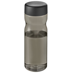 H2O Active® Eco Base 650 ml Sportflasche mit Drehdeckel, kohle, schwarz bedrucken, Art.-Nr. 21043500