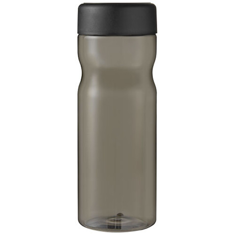 H2O Active® Eco Base 650 ml Sportflasche mit Drehdeckel, kohle, schwarz bedrucken, Art.-Nr. 21043500