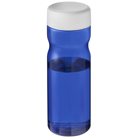 H2O Active® Eco Base 650 ml Sportflasche mit Drehdeckel, blau, weiss bedrucken, Art.-Nr. 21043503
