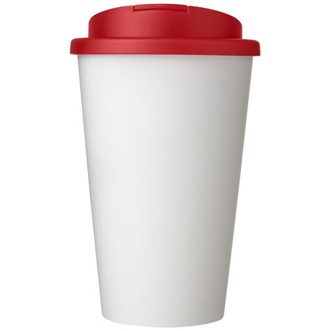 Americano® 350 ml Isolierbecher mit auslaufsicherem Schraubverschluss, weiss, rot bedrucken, Art.-Nr. 21069502 Americano® 350 ml Isolierbecher mit auslaufsicherem Schraubverschluss, weiss, rot bedrucken, Art.-Nr. 21069502