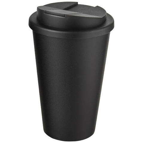 Americano® 350 ml Isolierbecher mit auslaufsicherem Schraubverschluss, schwarz bedrucken, Art.-Nr. 21069515