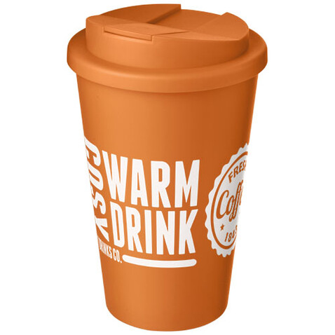 Americano® 350 ml Isolierbecher mit auslaufsicherem Schraubverschluss, orange bedrucken, Art.-Nr. 21069525
