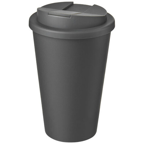 Americano® 350 ml Isolierbecher mit auslaufsicherem Schraubverschluss, grau bedrucken, Art.-Nr. 21069527