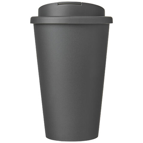 Americano® 350 ml Isolierbecher mit auslaufsicherem Schraubverschluss, grau bedrucken, Art.-Nr. 21069527