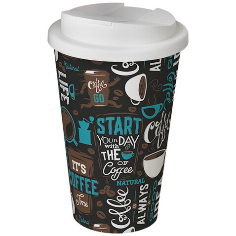 Brite-Americano® 350 ml Isolierbecher mit auslaufsicherem Schraubverschluss, weiss bedrucken, Art.-Nr. 21069713 Brite-Americano® 350 ml Isolierbecher mit auslaufsicherem Schraubverschluss, weiss bedrucken, Art.-Nr. 21069713